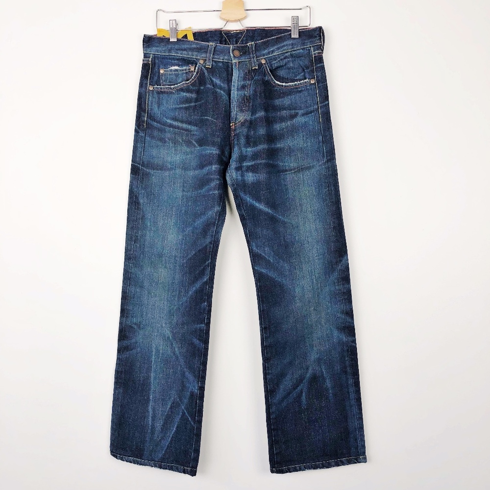 MELTIN POT Jeans 33 x 31 Dark Blue Wash Italy